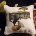 Pillow - Dollhouse Halloween - Black Cat & Owl - Halloween Doll House Pillow 1 12th Scale