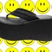 90's Black Mega Platform Sandals - 7.5