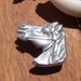 Flat Horse slider spacer finding silver and turquoise color for leather cord