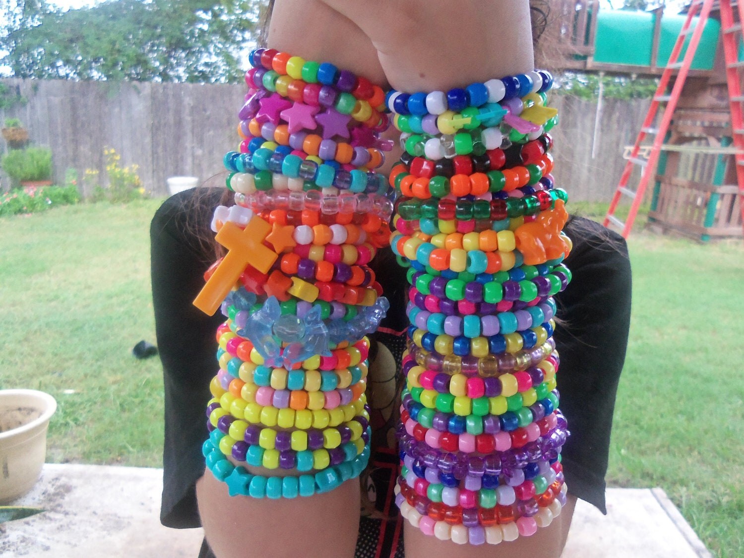 50 Kandi Rave Bracelets Colorful Cute