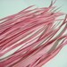 Dusky Pink Goose Biot Feather Fringe / 6"- 8" high / 10cm length