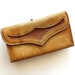 Vintage Leather Wallet / Baronet Top Grain Leather / Country Western Rugged Rustic
