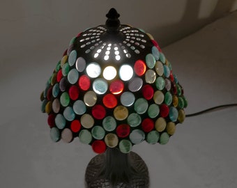 Fused glass lamp