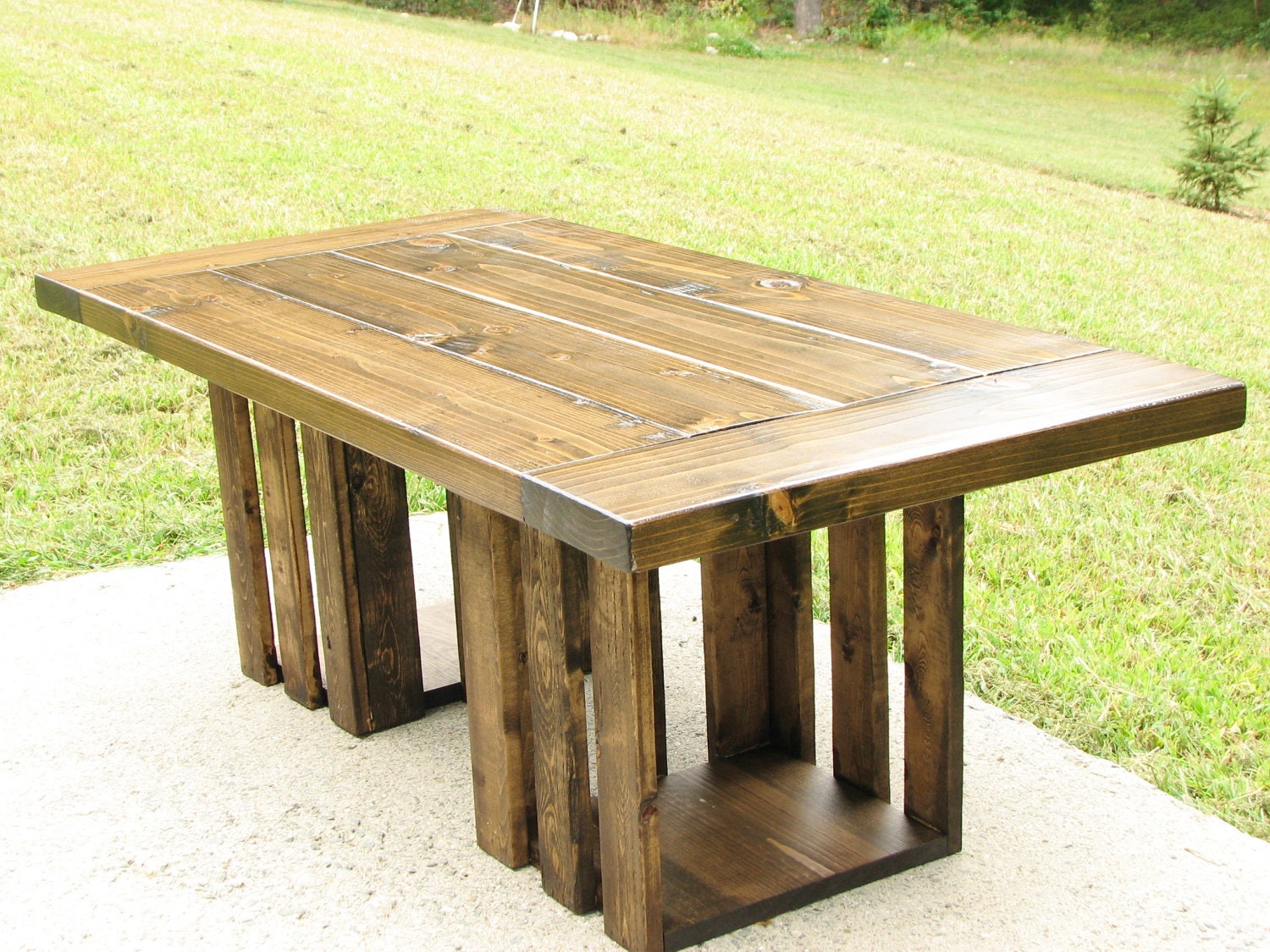 Coffee table FREE SHIPPING Rustic Crate Storage Country