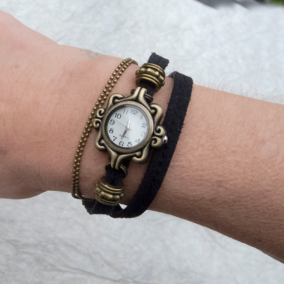 Antique bronze Watch bracelet for women Antique bronze wrist