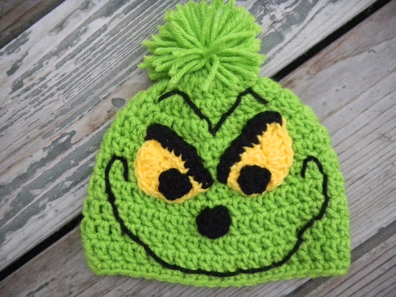 Items similar to Christmas Grinch Crochet Pattern -- Pattern Includes ...