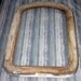 Vintage 1942 Shabby Chic Picture Mirror Frame Farmhouse Decor 12x18 Round Top Natural Patina