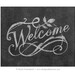 Welcome Printable Art: Fancy Chalkboard Style Pretty Home