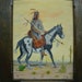 Indian On Horseback Canvas Painting