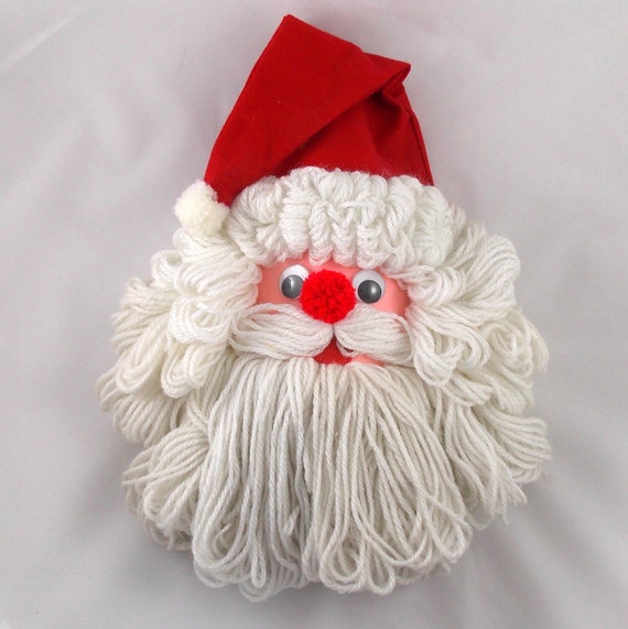 ON SALE Vintage Santa 'Bleach Bottle' Wall Hanging