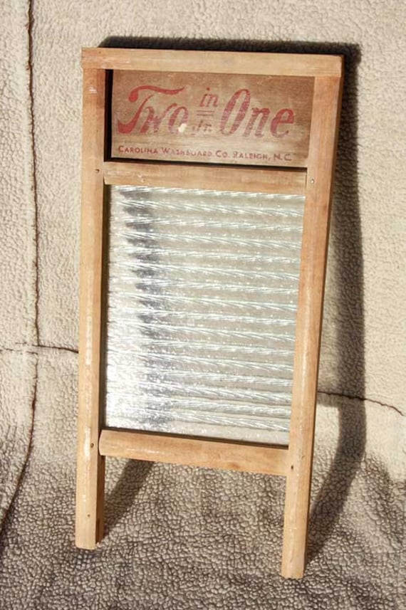 Antique Glass Washboard