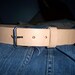 Full Grain Leather Belt - Custom Fit. Natural Leather Will Beautifully Darken With Time & Use. Made By Baytowne Leather.