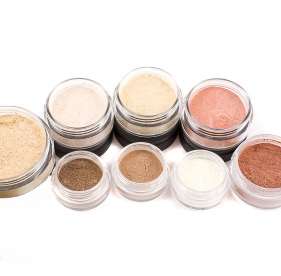 10pc TRY IT Mineral Makeup Kit by BeneficialMineralsCo on Etsy