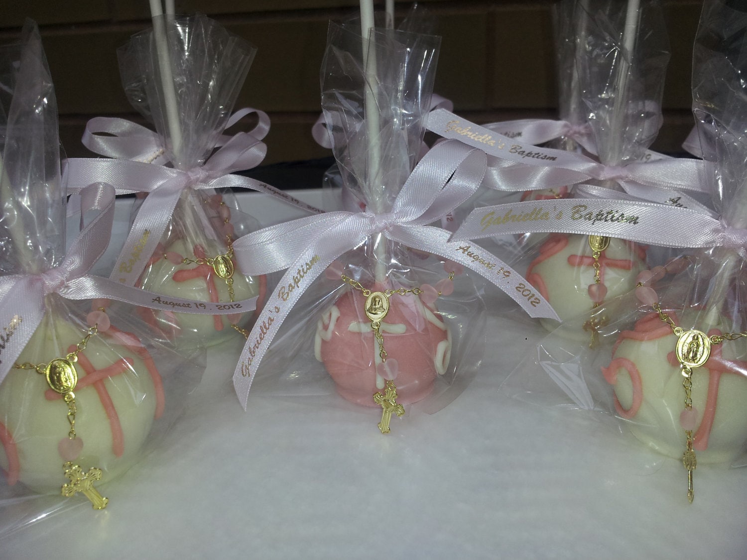 Elegant Baptism Cake Pops