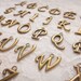 SALE - 26 Alphabet Letter Charms - Antique Bronze Great for So Many Projects L280