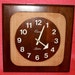 Retro Wood Quartz London Wall Clock with Basket Weaving