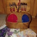 Vintage Jerywil Picnic Basket W/Bakelite Utensils
