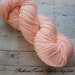 Hand Dyed Yarn in Peach 164 yrds 009