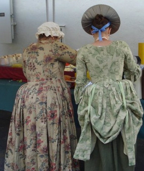 Ladies Reproduction Linen 18th Century Georgian Colonial