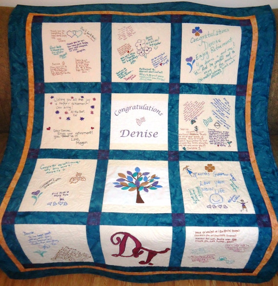 Retirement Quilt by RitaTraxlerDesigns on Etsy