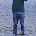 Handmade men sweater, iceland style, natural wool / different yarn