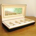 Vintage Jewelry Travel Case, Black Clam Shell Jewelry Storage Box, Storage Compartments