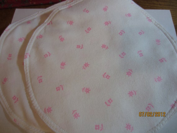 8 inch Haboobies- Giant, extra large, flannel nursing pads (2 pair)