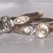 Grandma's Wedding Set 1930's Heart Setting Band Ring Vintage Antique-Sterling 925 Silver and 10kt GF-Clark & Coombs-Project Missing Stones