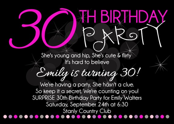Items similar to Adult Birthday Party Printable Invitation on Etsy