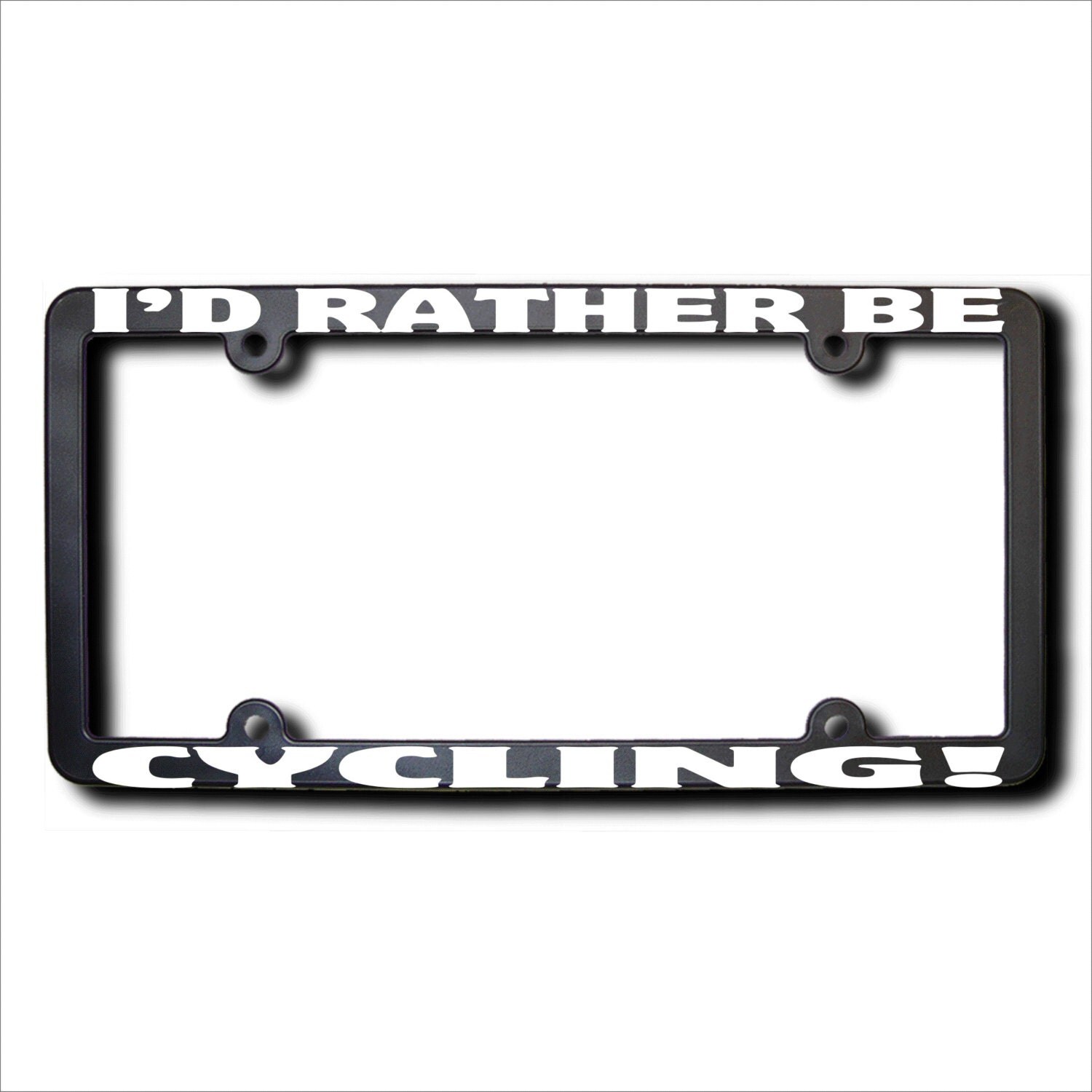 Id Rather Be Cycling License Plate Frame T Usa with cycling license plate frame intended for Motivate