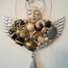jewelry assemblage, jewelry mixed media, costume jewelry art, vintage jewelry art, supportive gift, get well gift, angel gift