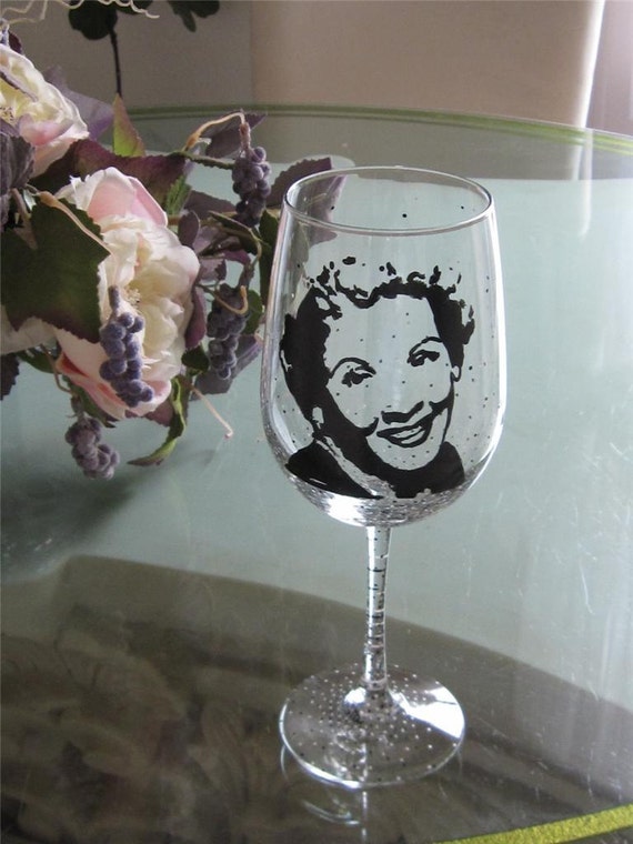 Hand Painted Wine Glass Set of 4 I LOVE LUCY CAST