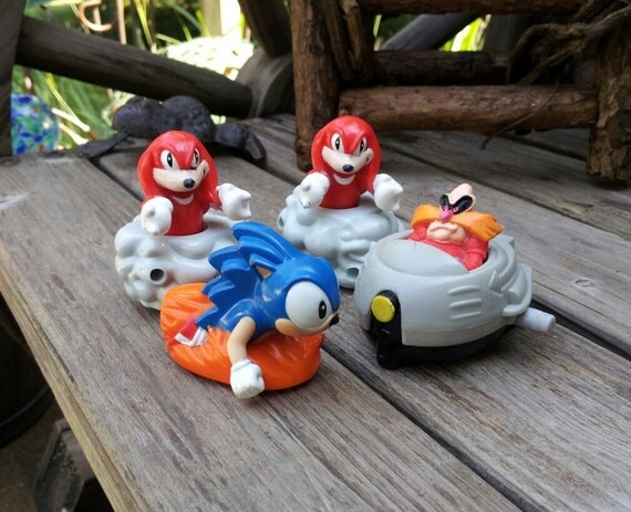 Sonic the Hedgehog Happy Meal toys by CraftyCatsVintage on Etsy