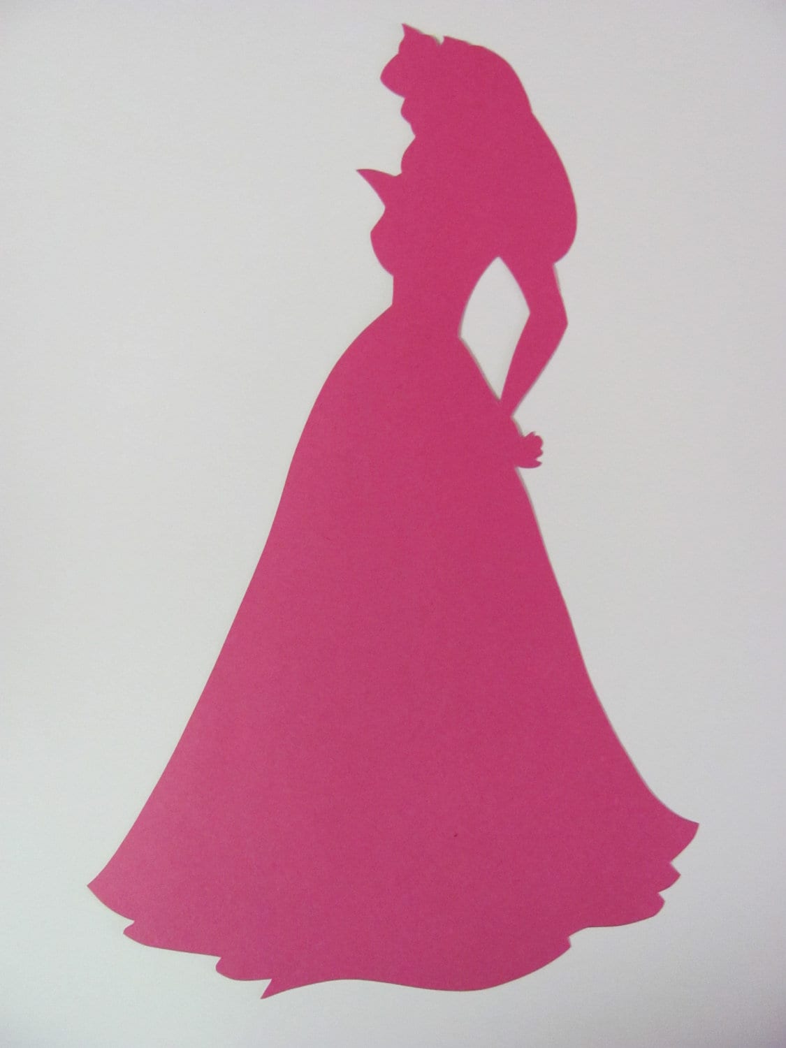 Set of Three 3 Sleeping Beauty silhouettes for a Nursery or