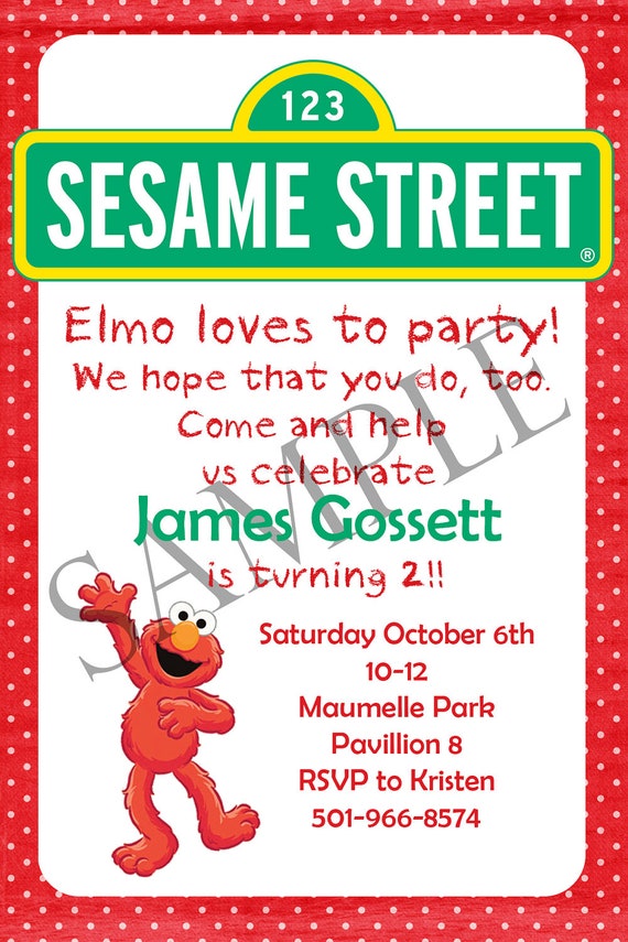Elmo Birthday Invitations 10