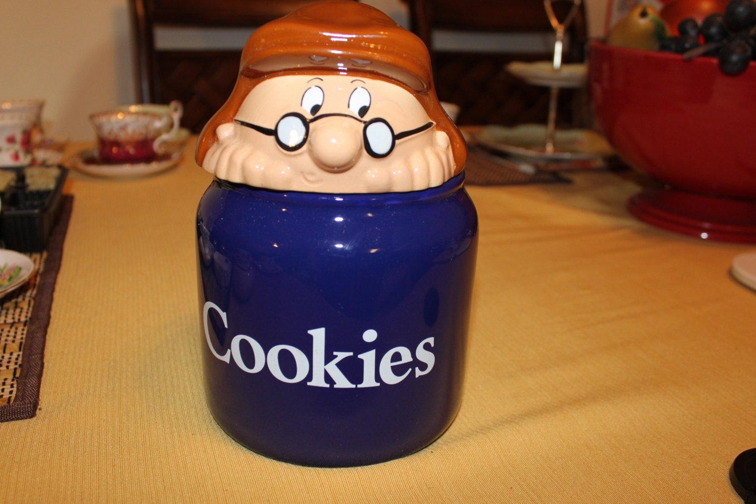 Tetley Tea Folk Cookie Jar by Wade Rare Collectible Cookie