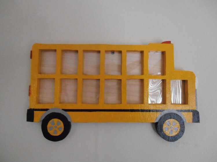 School Bus Picture Frame by StansWoodCrafts on Etsy