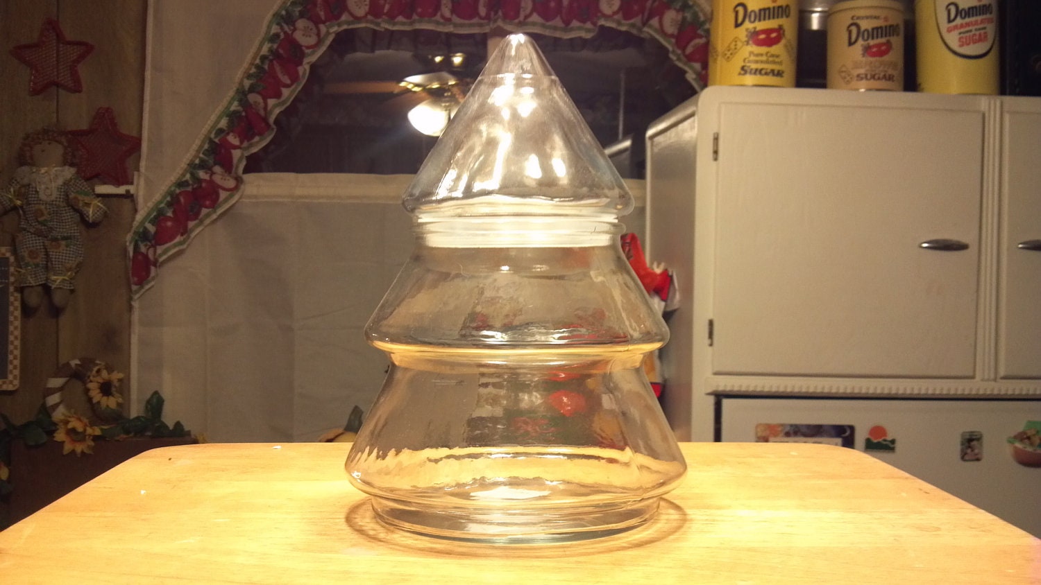 anchor hocking 10 big christmas tree candy jar anchor hocking 10 big christmas tree candy jar