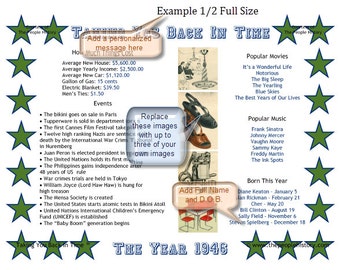 1946 Personalized Birthday Print