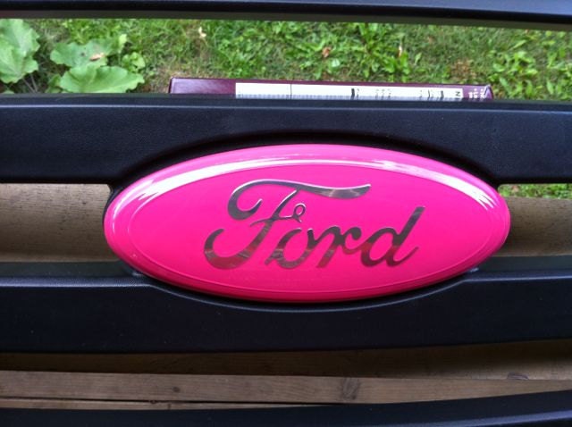 Pink ford emblem for truck #9