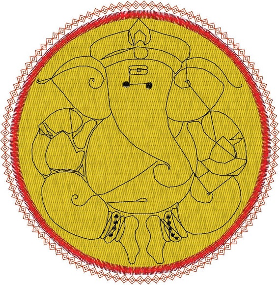 Machine Embroidery Design Genisha Indian Inspired