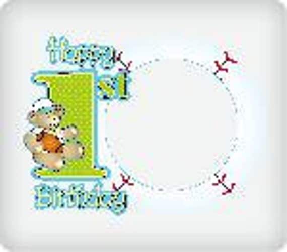 First Birthday Baseball Edible Image Cake Topper Il_570xn