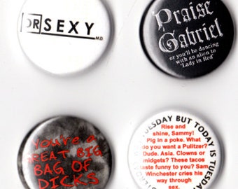 Supernatural The Trickster/Gabriel Badges