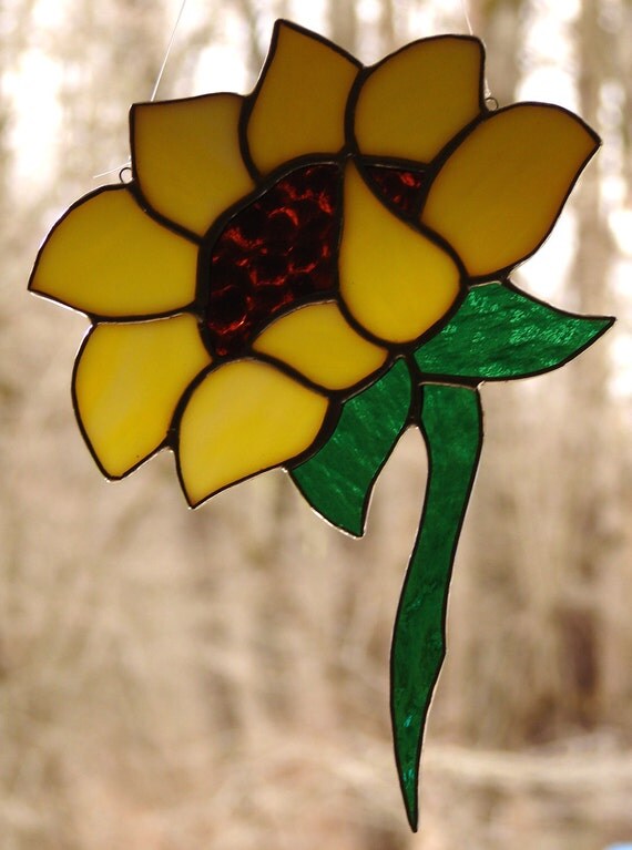 Stained Glass Sunflower