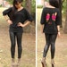 Black Skull Cut-Out Dolman - XS