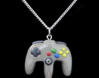N64 Create Your Own Nintendo 64 Controller Retro Video Game Necklace