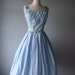 Vintage 1950s Dress // Sundress with shoulder Applique // fabulous COVER GIRL of MIAMI