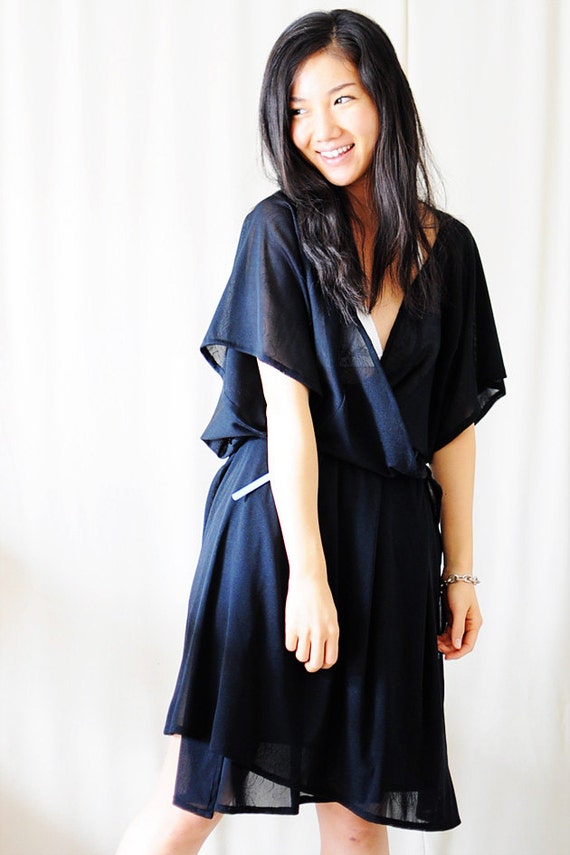 sheer kimono outfit