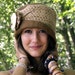 felt hat nuno felted hat Caramel