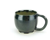 Pond and Sencha Teacup Mug Coffee Cup Wheel Thrown Ceramic Pottery by GemFOX SRA USA